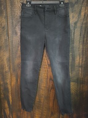 Kut from the Kloth Womens Connie High Rise Fab Ab Skinny Ankle Jean Black Size 4